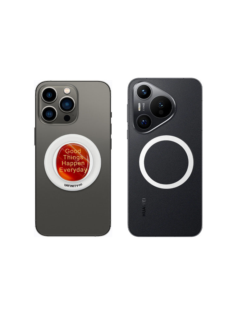 Magnetic Phone Grip with red agate