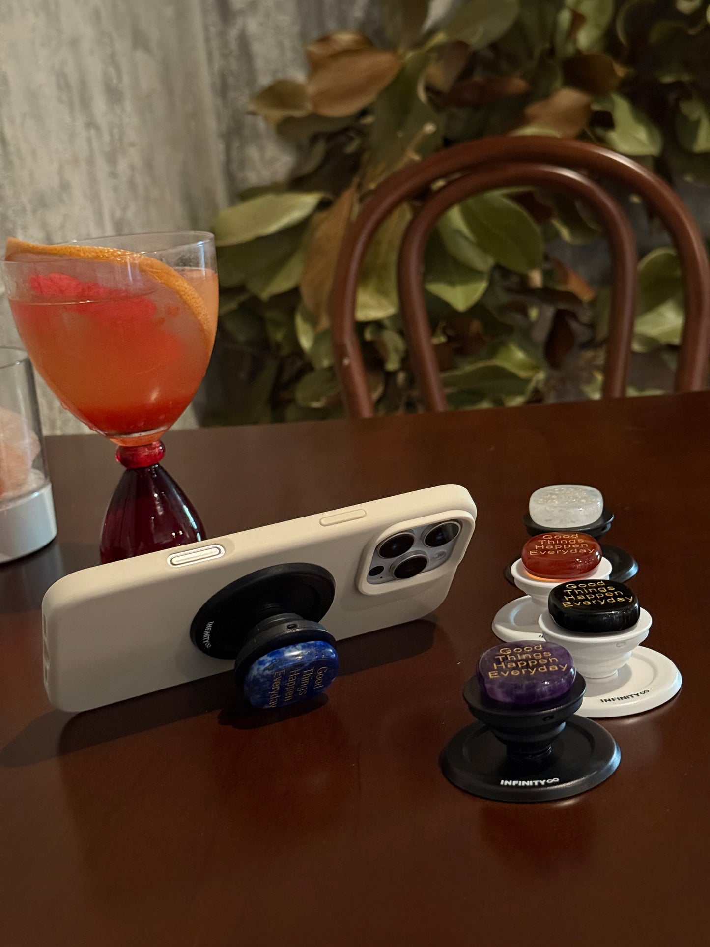 Unique Crystal Magnetic Phone Holder Inspiring Good Vibes Daily