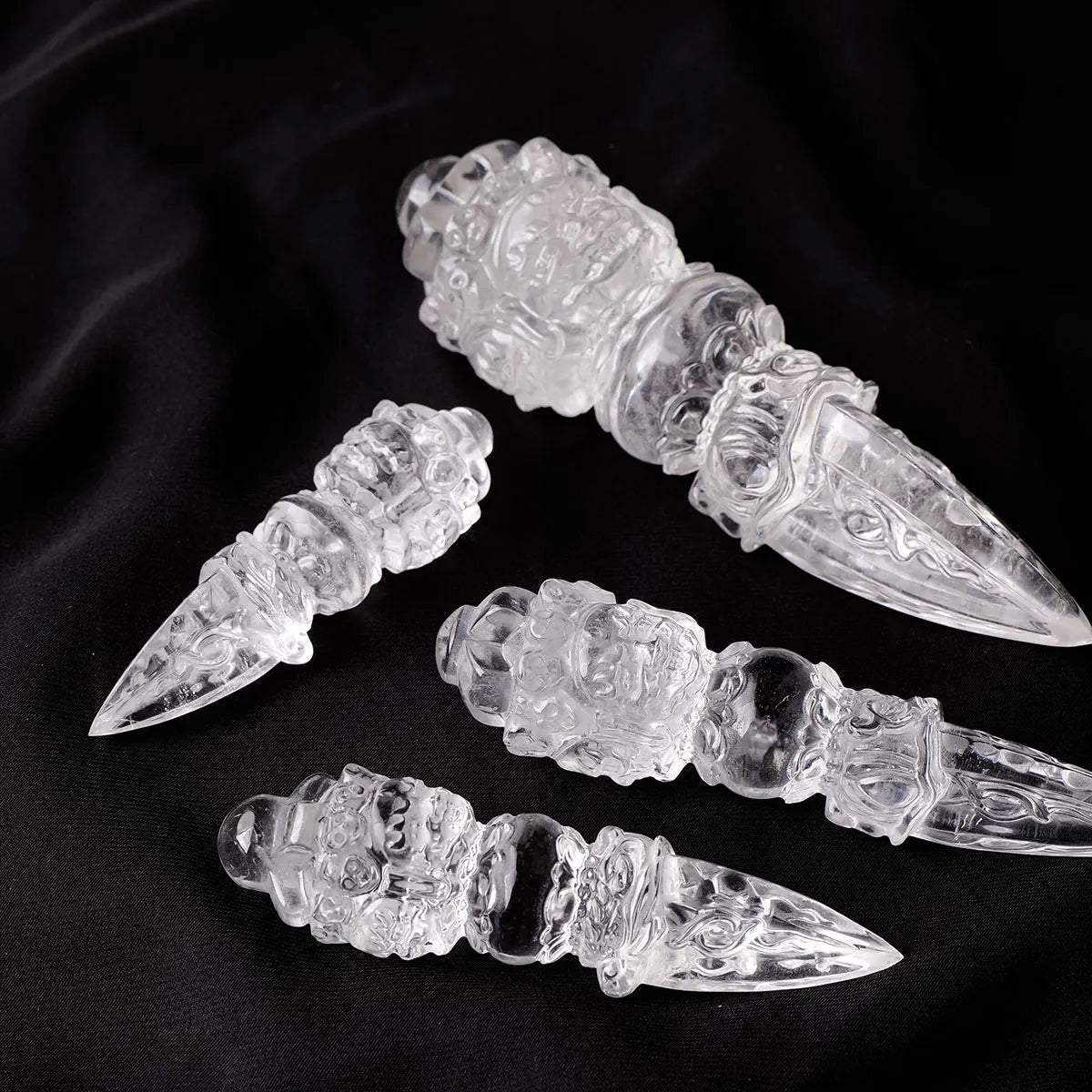 Phurba vajra made from healing quartz