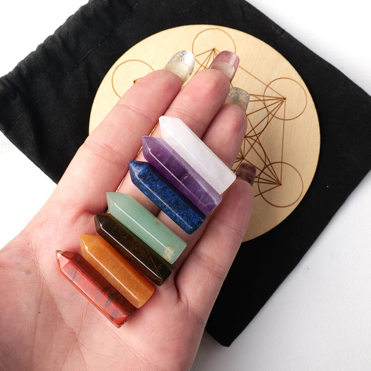 Natural Chakra Stones for Yoga and Meditation Practice