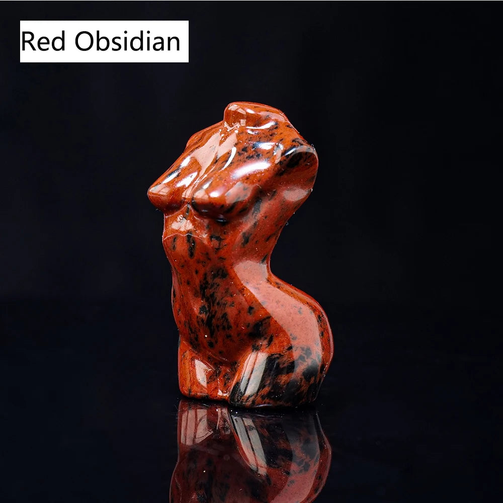 Natural Crystal Female Model Statue