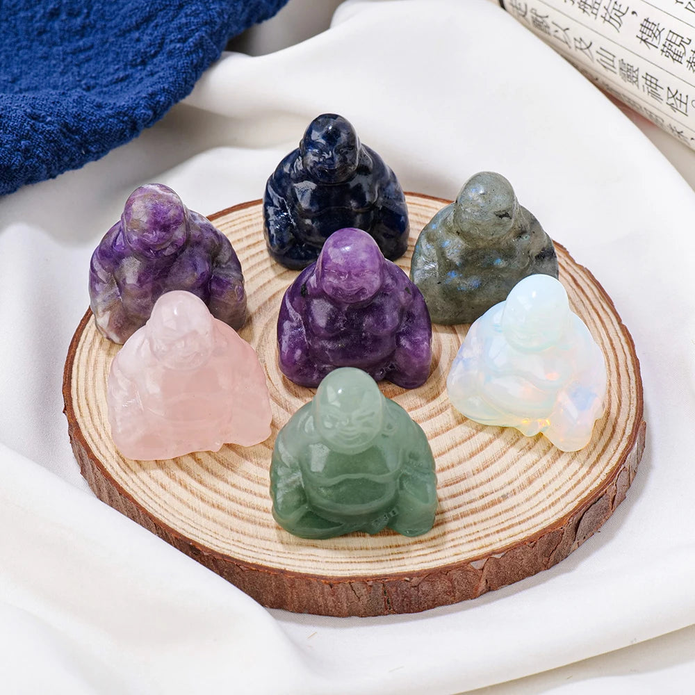 Crystal Buddha for spiritual décor