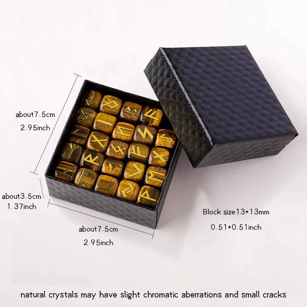 25-piece engraved Elder Futhark rune set