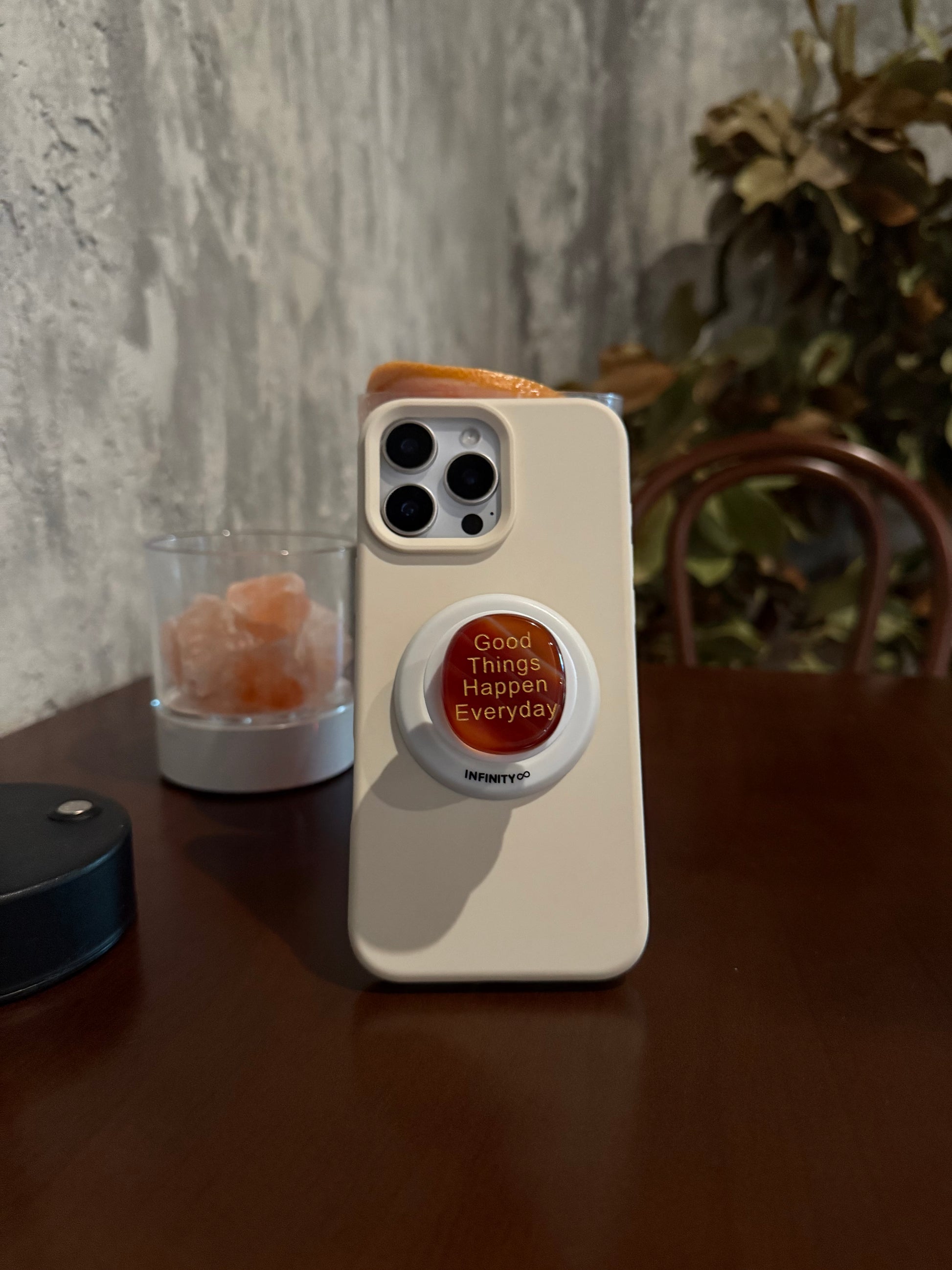 red agate Crystal Magnetic Phone Grip for Spiritual Growth