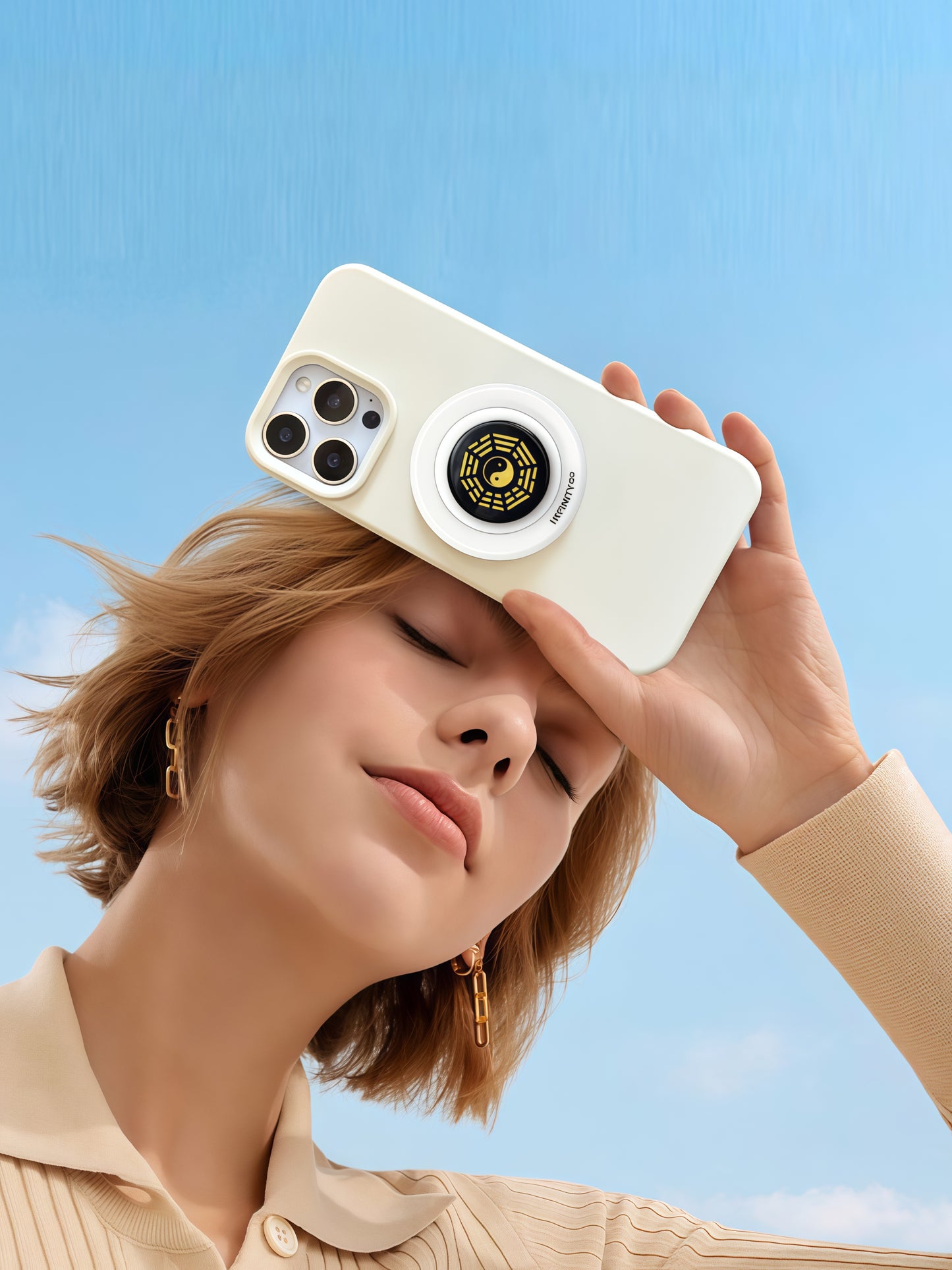 『Bagua』Obsidian Magnetic Phone Grip