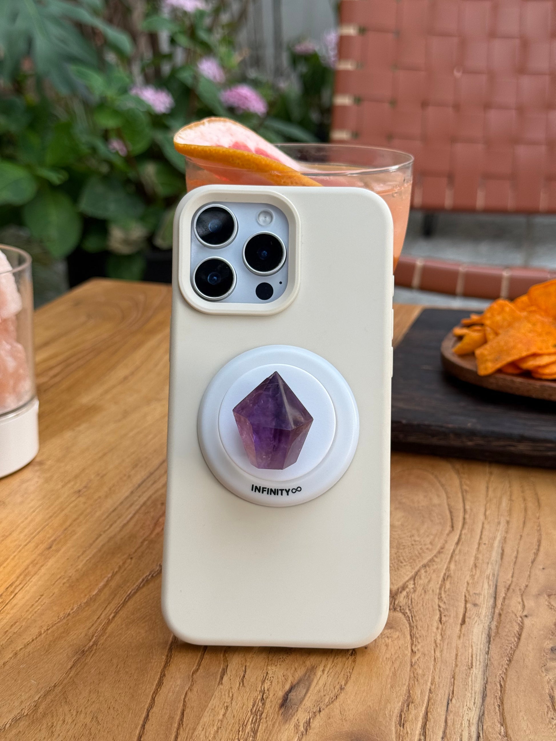 amethyst phone grip white version