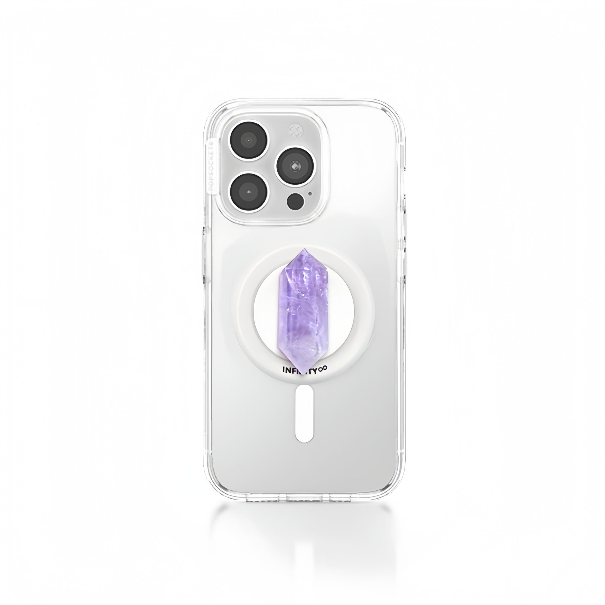 Amethyst Birthstone Magnetic Phone Holder - Perfect Gift for Crystal Lovers