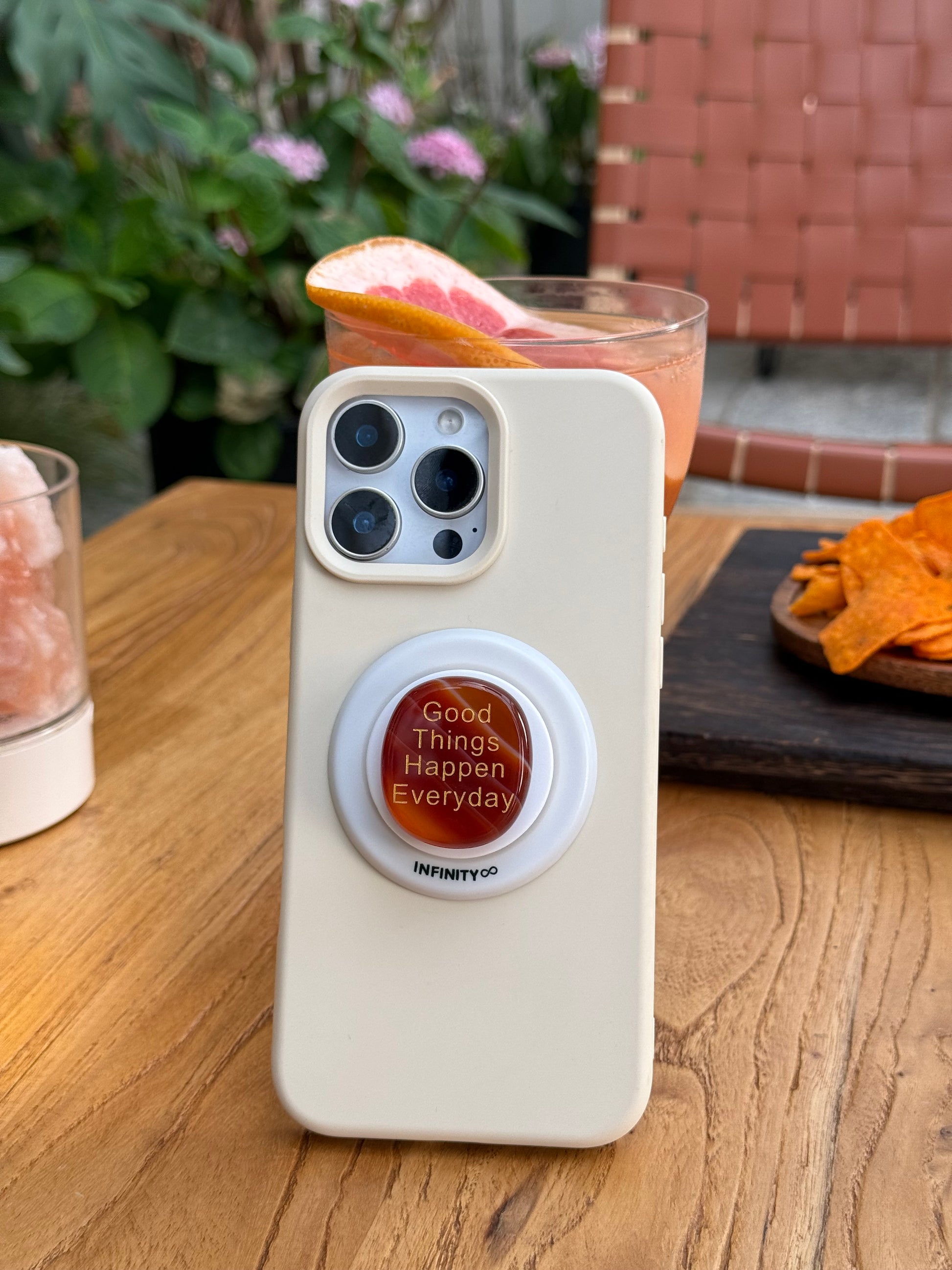 Healing Crystal Magnetic Phone Holder featuring red agate