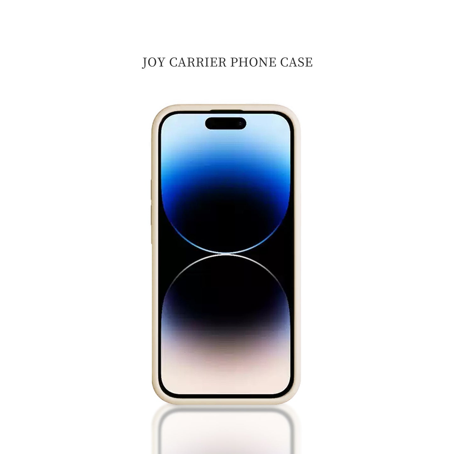 Phone case with gradient design on a white background