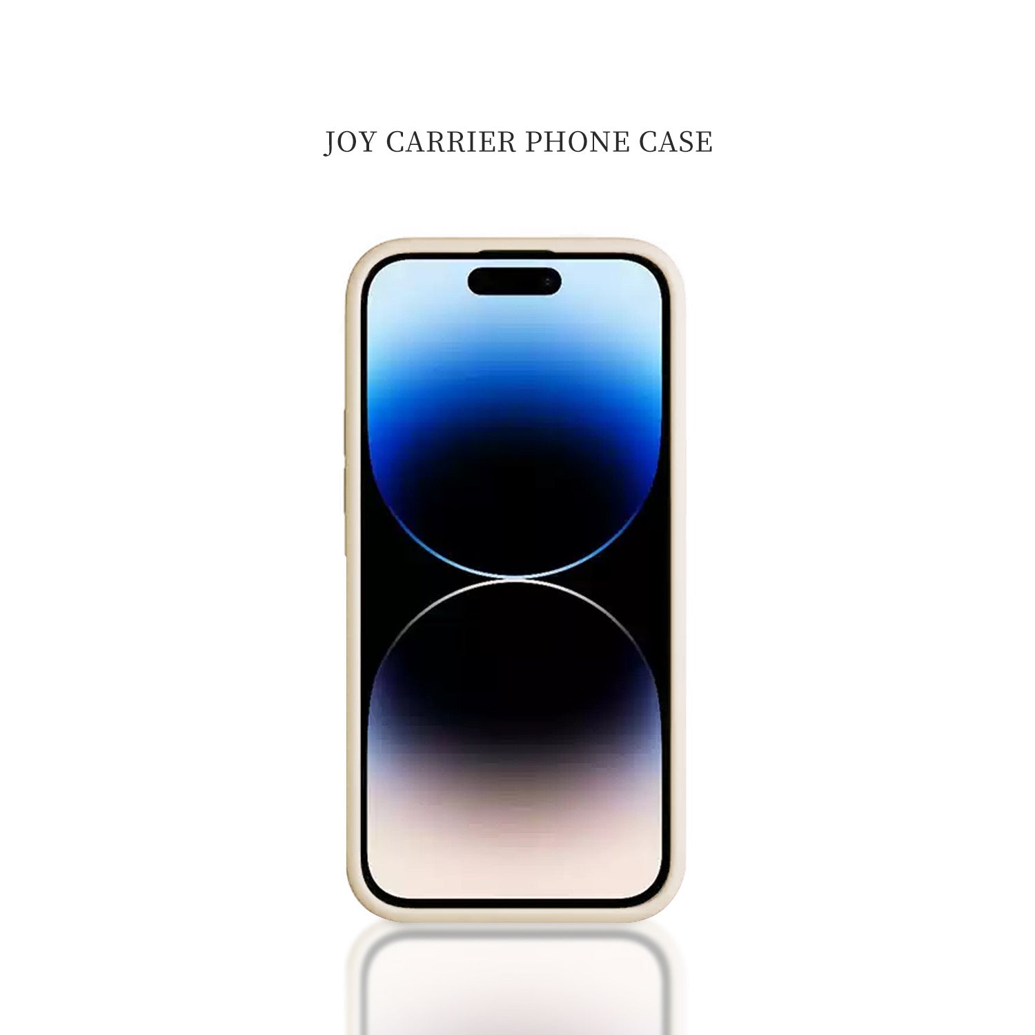 Phone case with gradient design on a white background