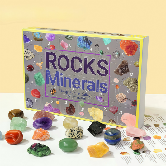 24-Grid Gemstone & Mineral Specimen Blind Box