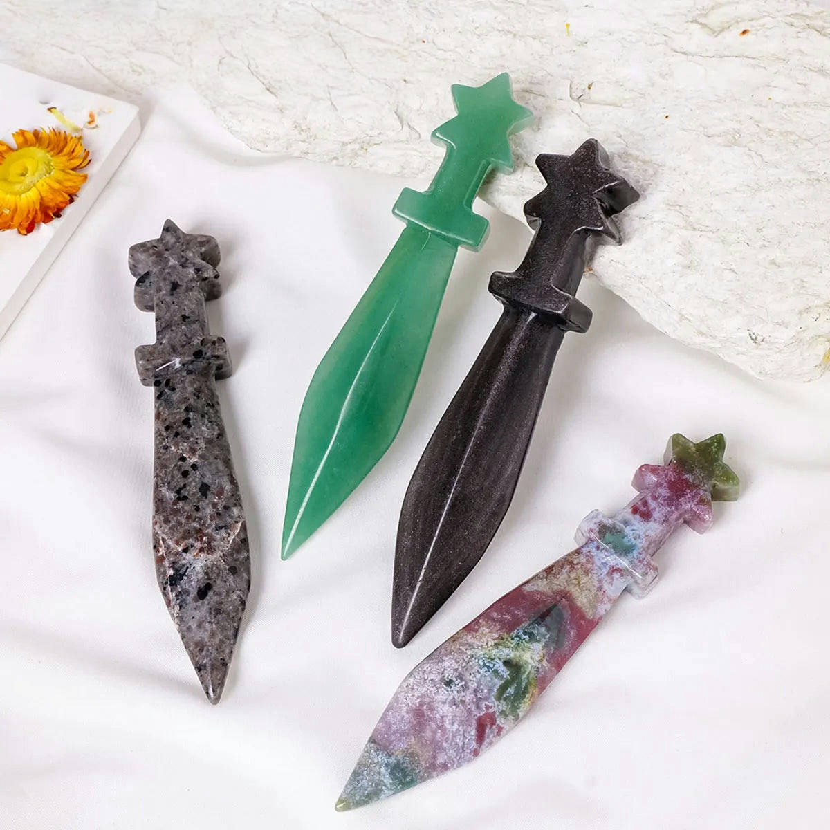 Crystal sword clear quartz energy blade