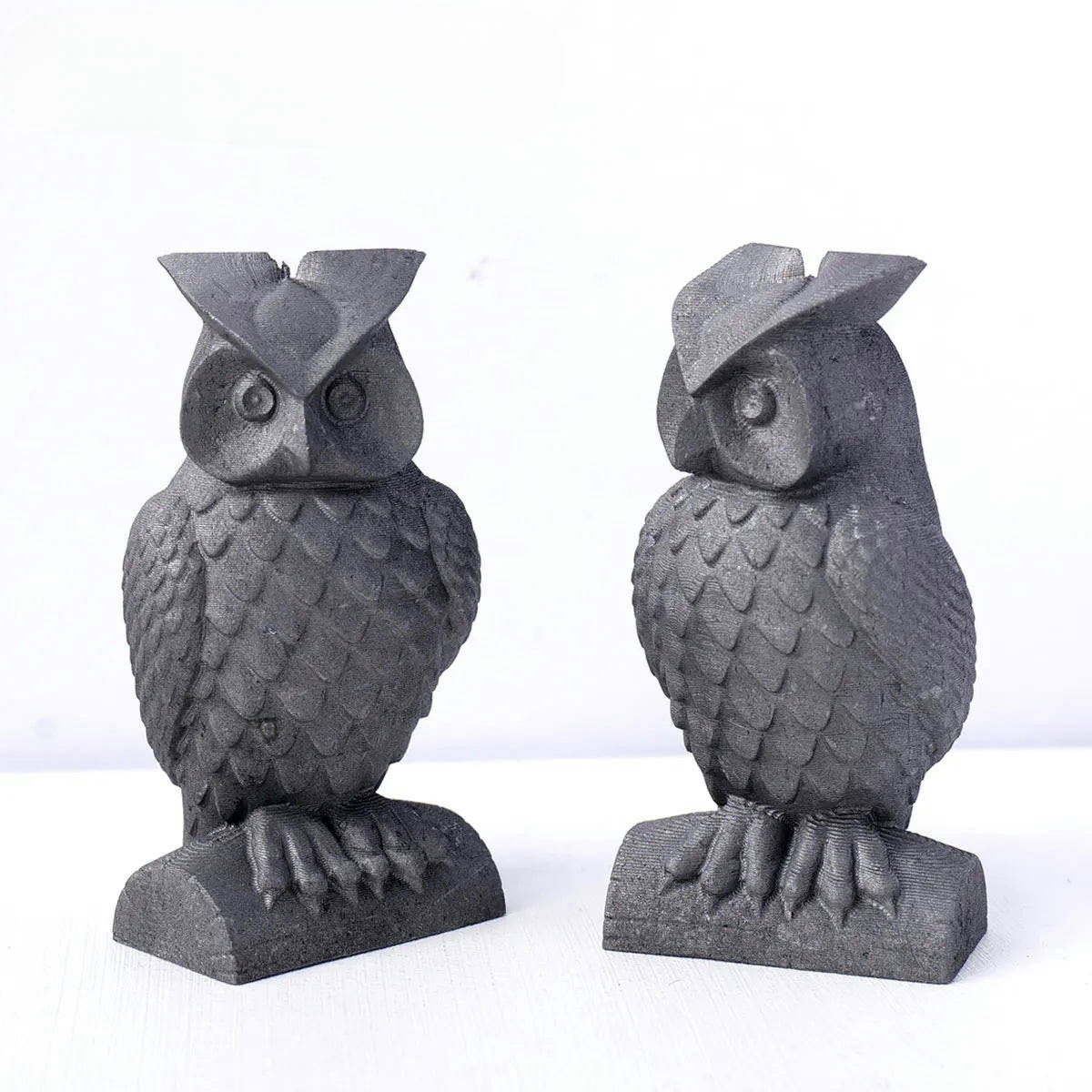 Shungite owl figurine