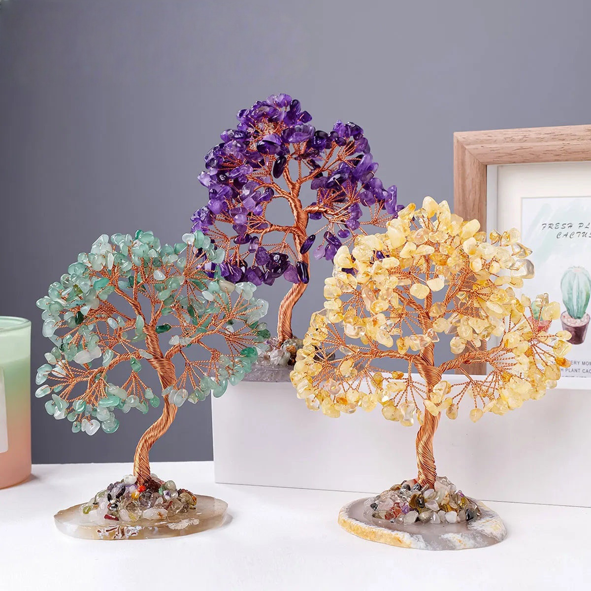 large crystal tree for feng shui