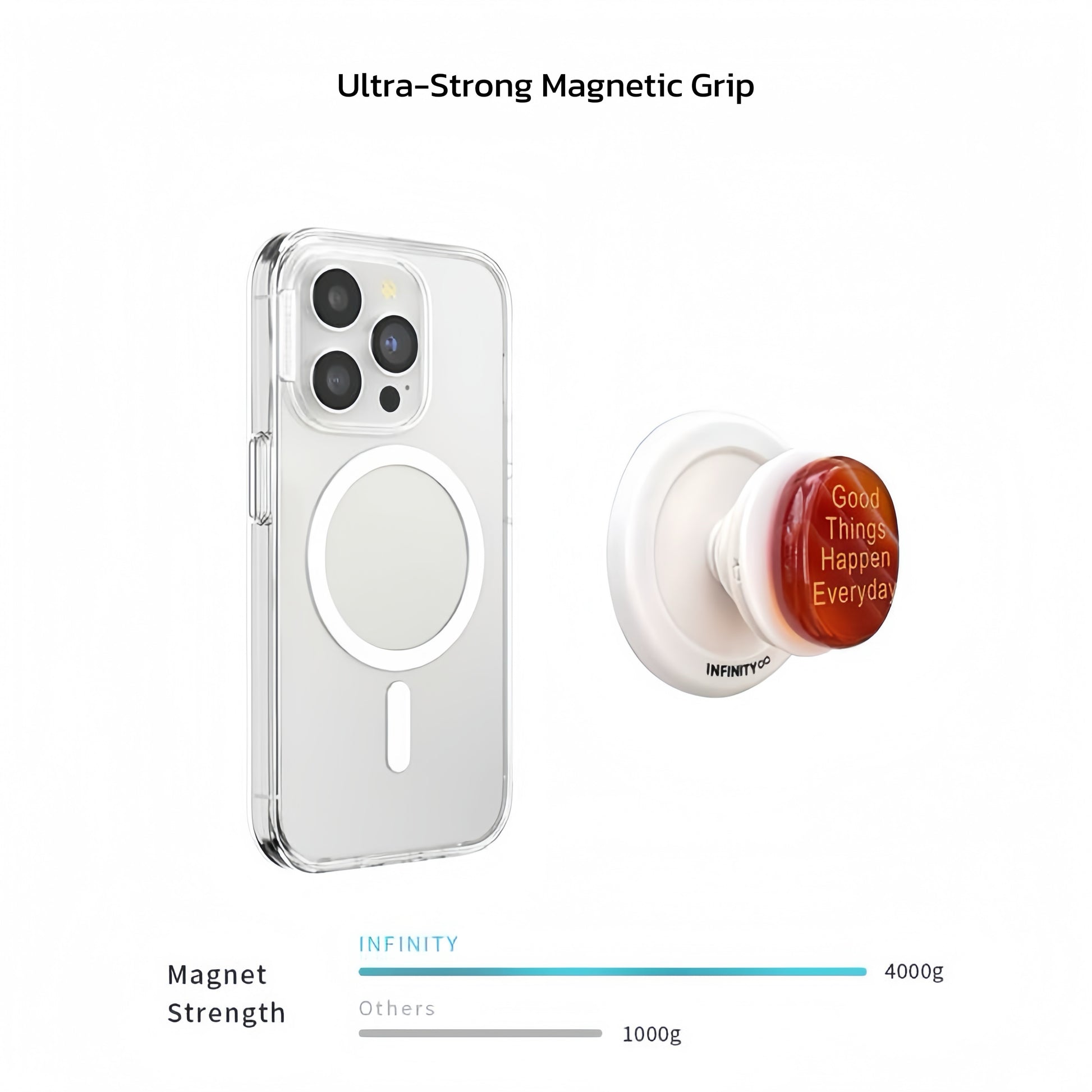 good vibe crystal phone grip function view