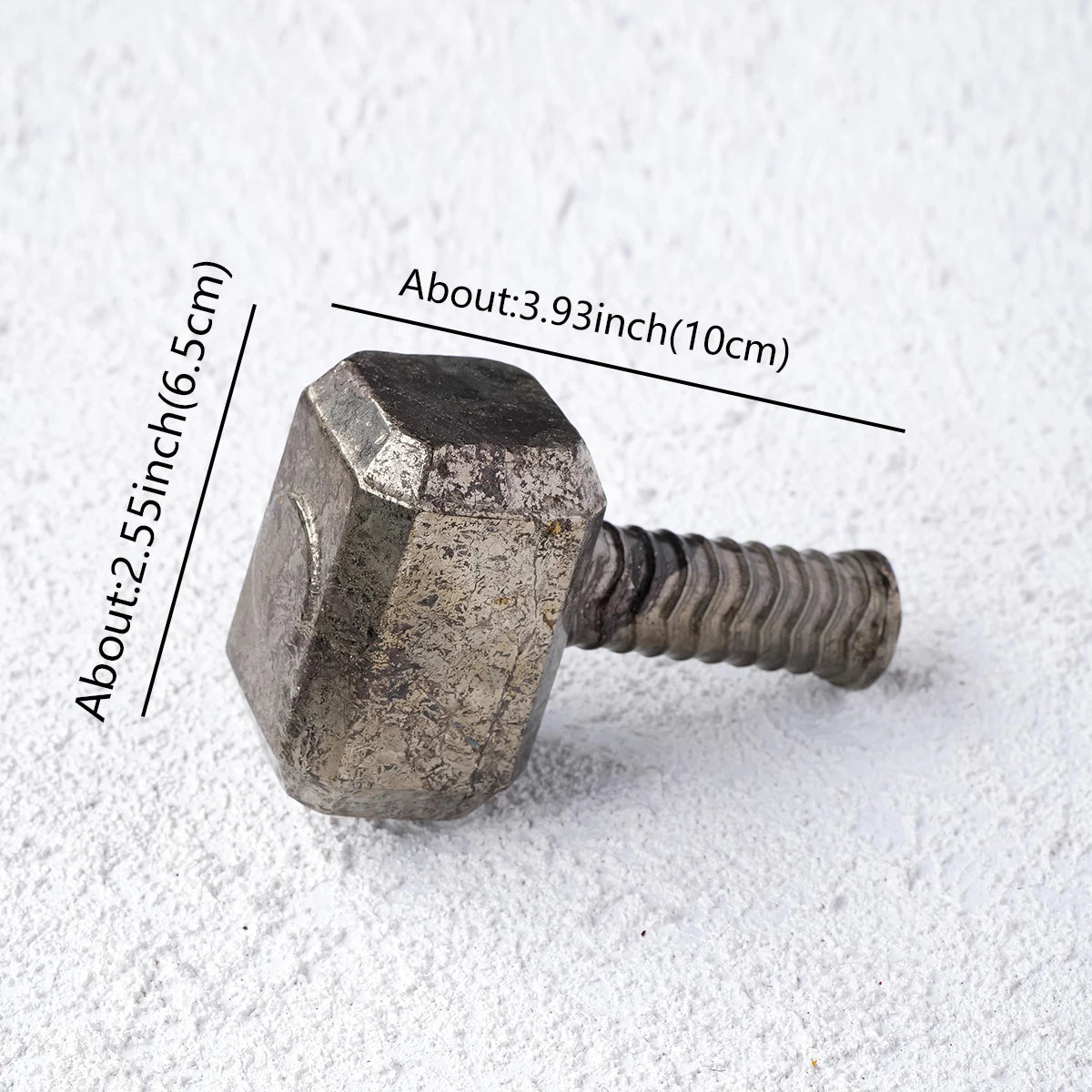 Peacock ore hammer shape decor piece