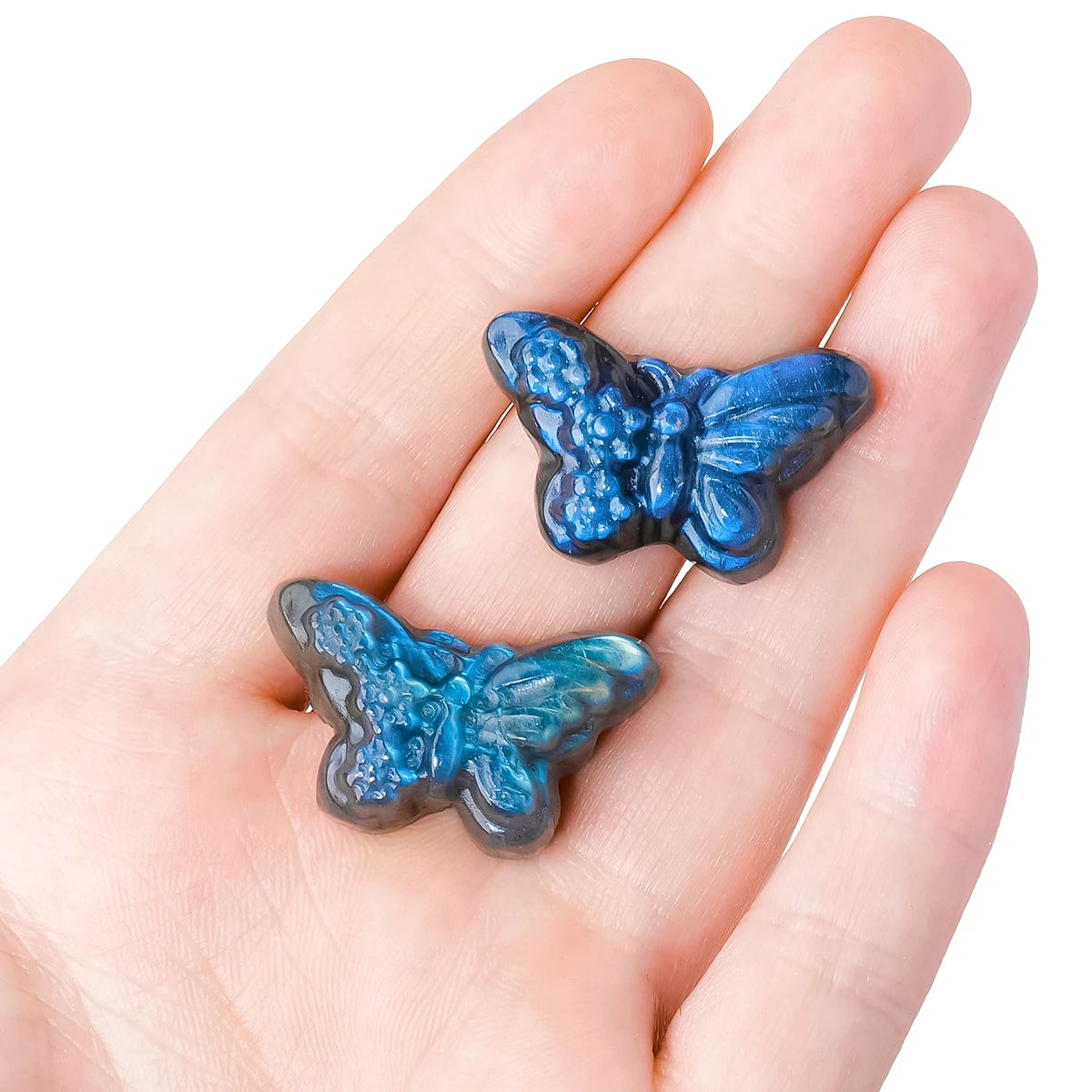 Labradorite Butterfly Carving