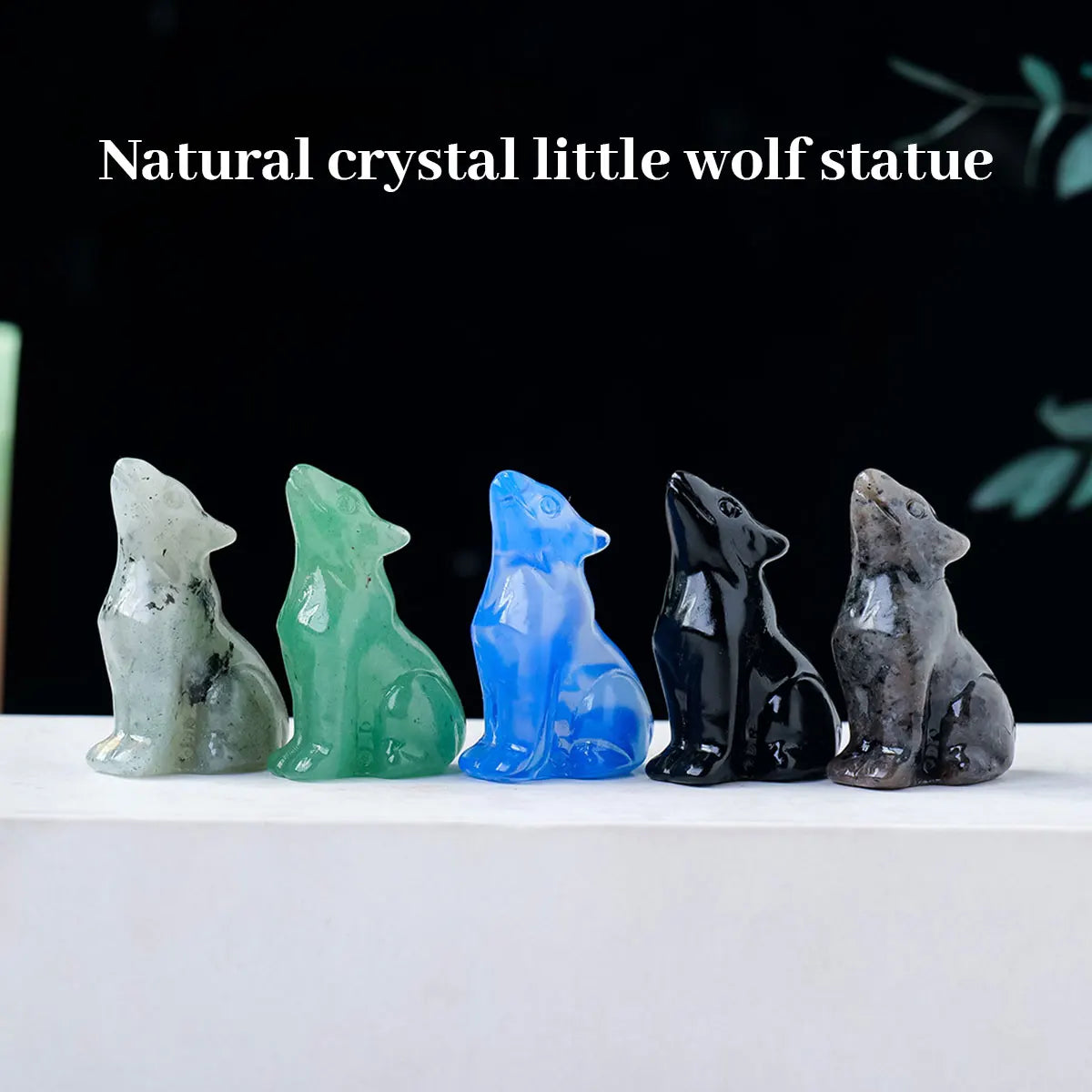 spiritual wolf figurine