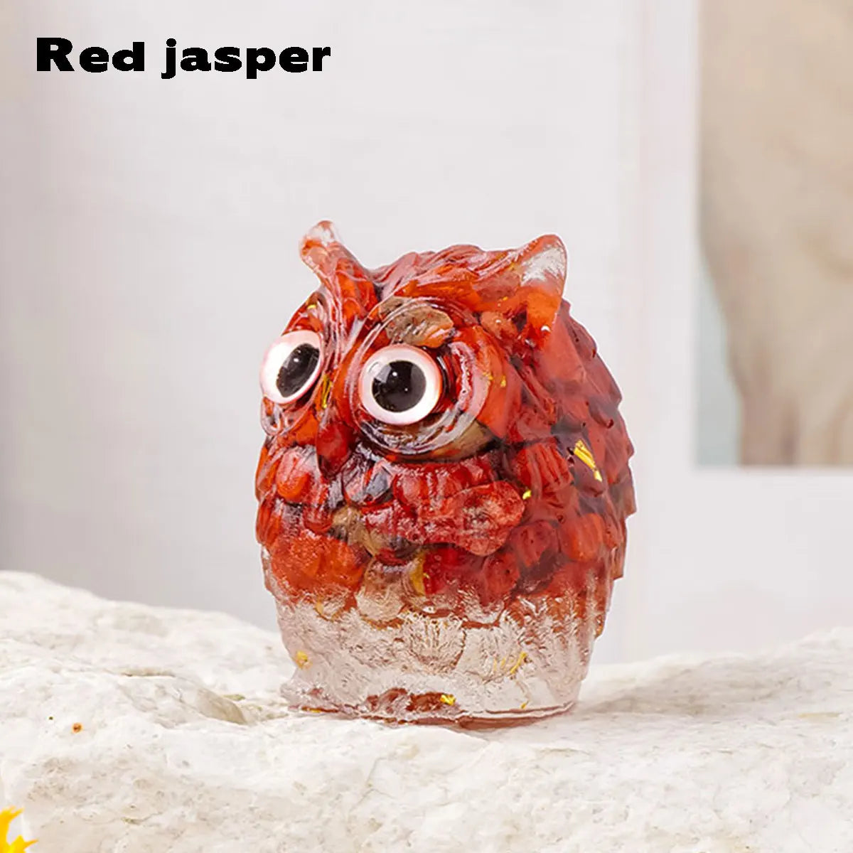 red jasper owl crystal