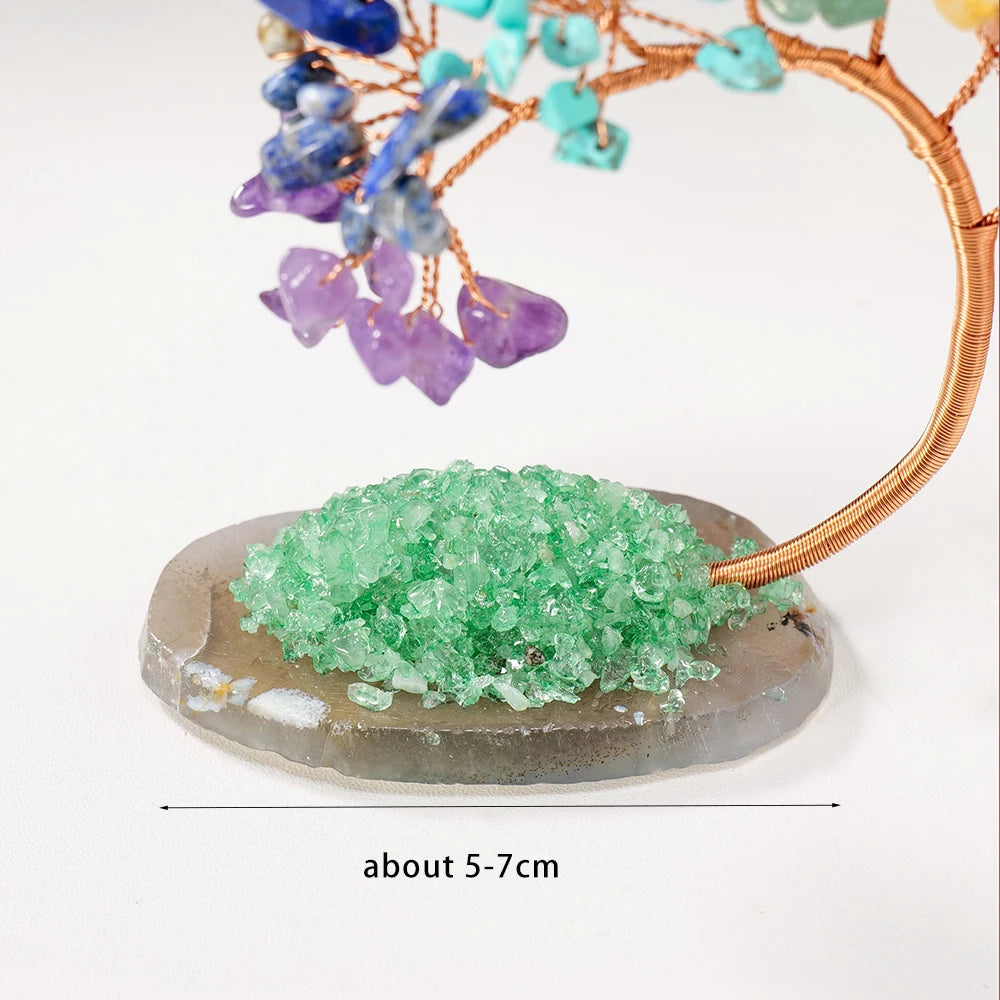 Chakra Healing Tree with Natural Stones