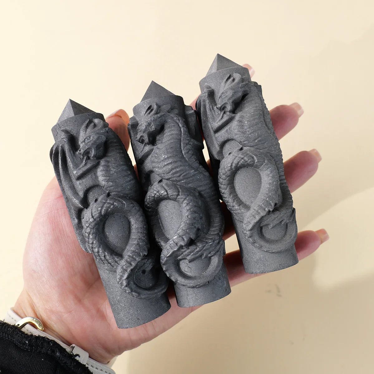 Crystal dragon column for protection