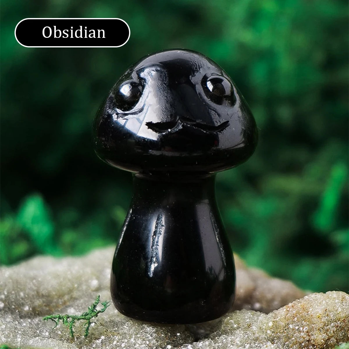 Crystal Mushroom Sculpture