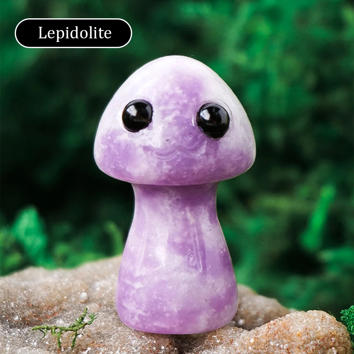 Crystal Mushroom Sculpture