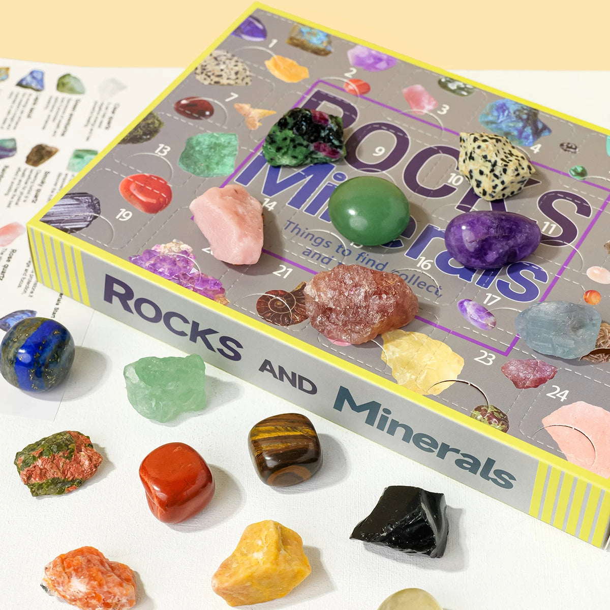 24-Grid Gemstone & Mineral Specimen Blind Box
