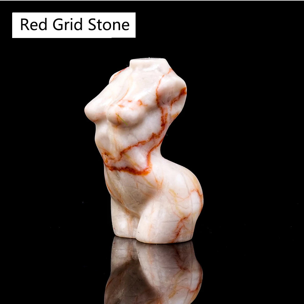 Natural Crystal Female Model Statue