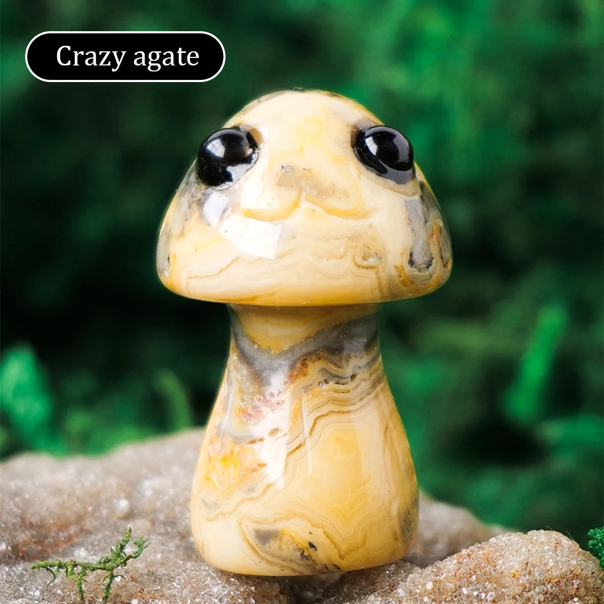 Crystal Mushroom Sculpture