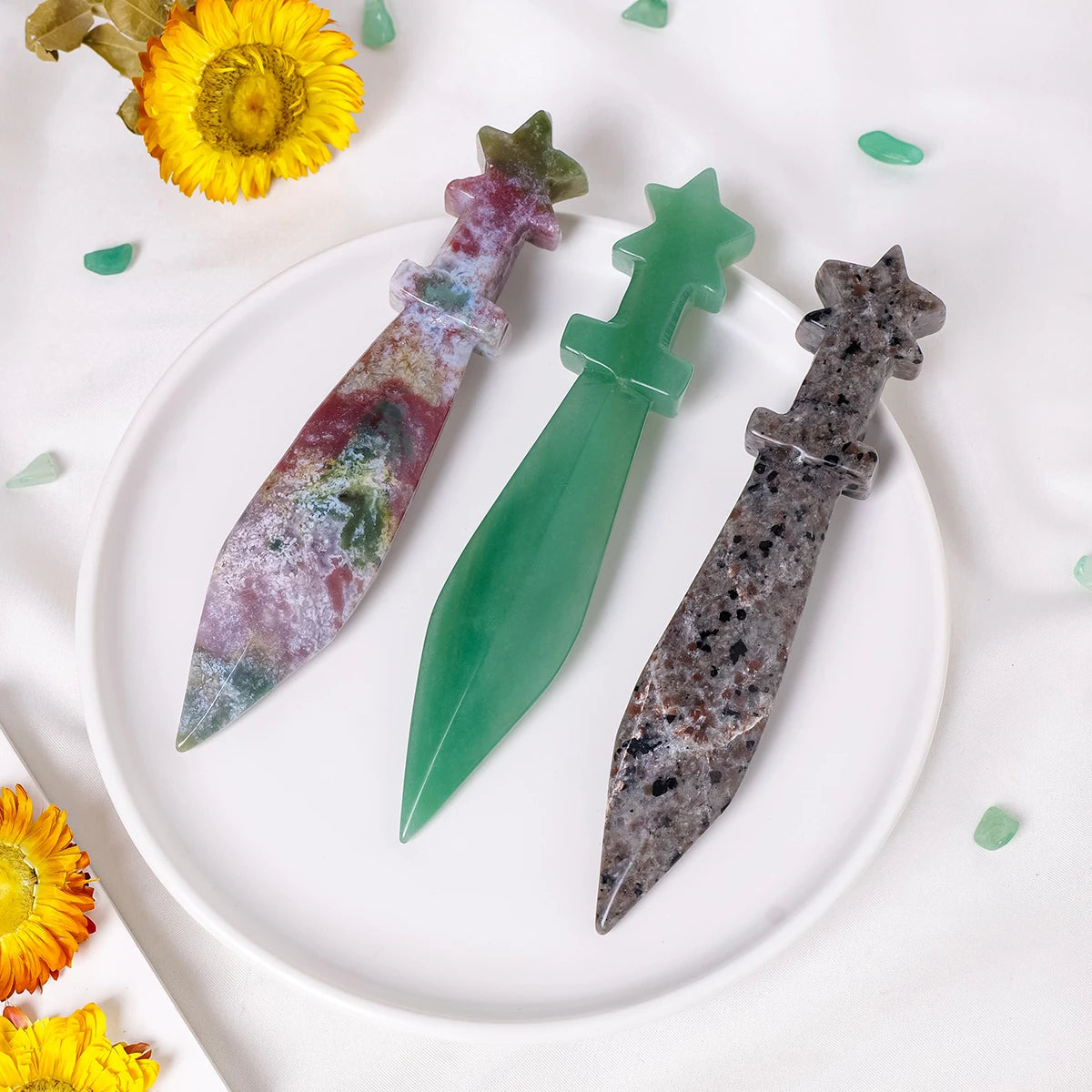 Feng Shui sword carving for energy cleansing