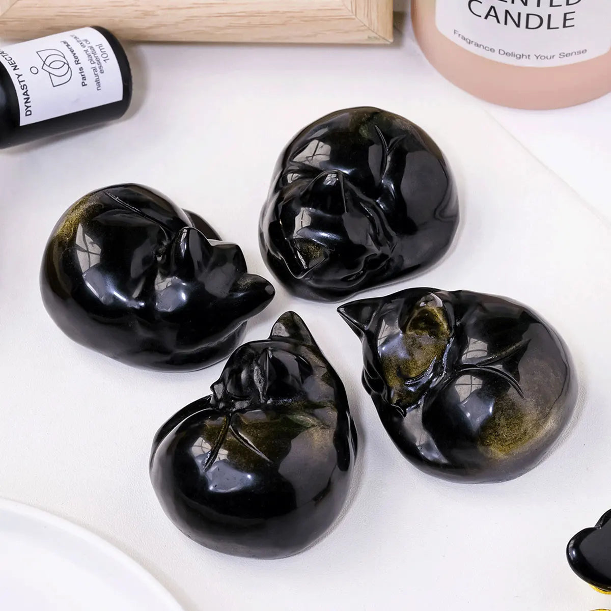 Cute animal quartz crystal carving