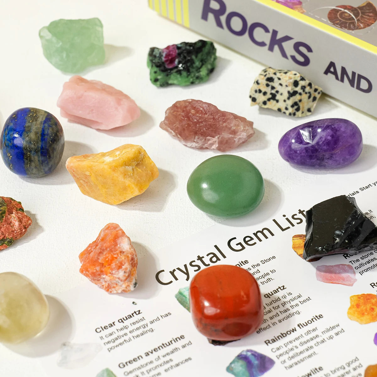 24-Grid Gemstone & Mineral Specimen Blind Box