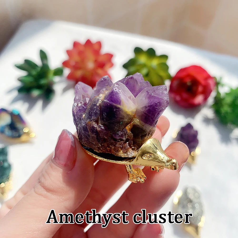 Pocket-sized gemstone animal carving