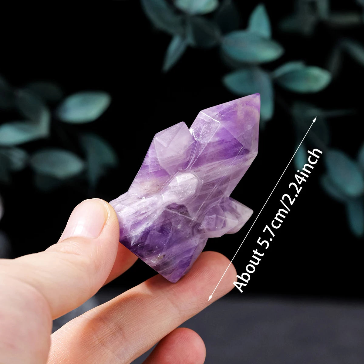 Raw clear quartz cluster healing stone