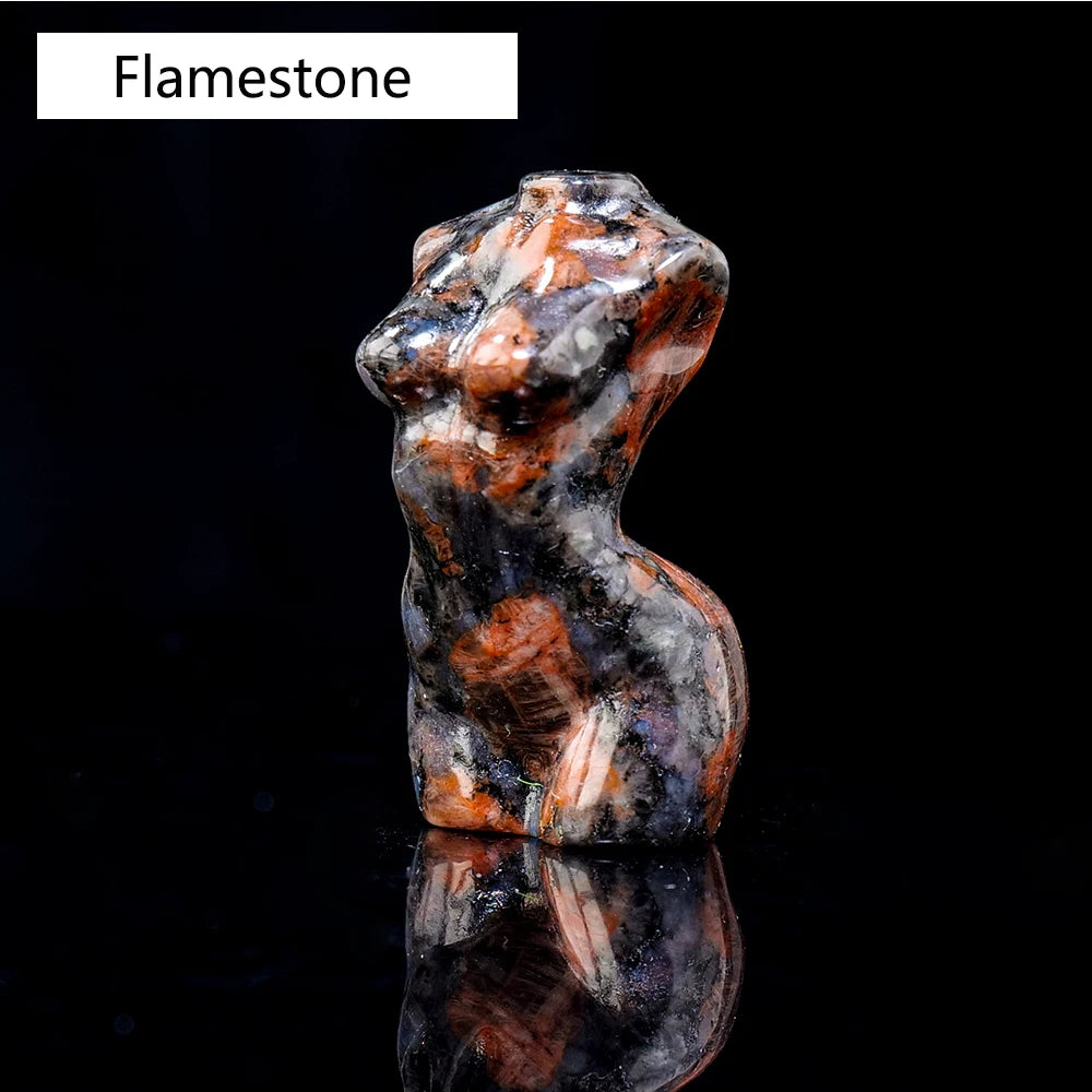 Natural Crystal Female Model Statue
