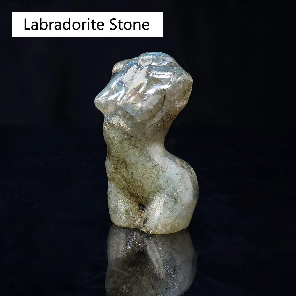 Natural Crystal Female Model Statue