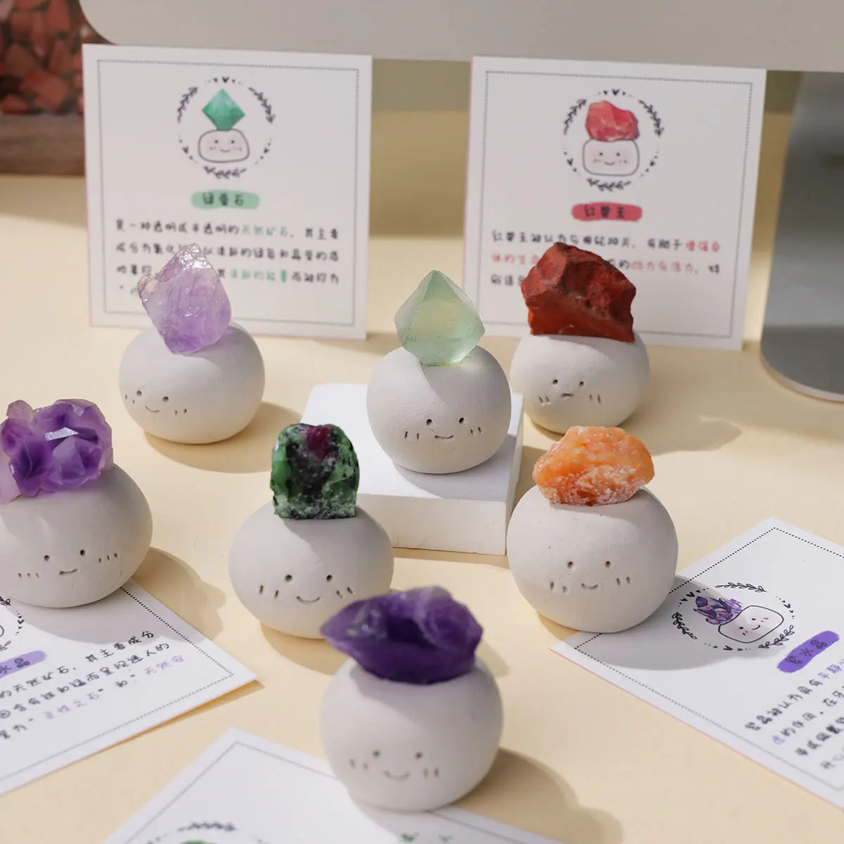 Office crystal decoration natural amethyst cube