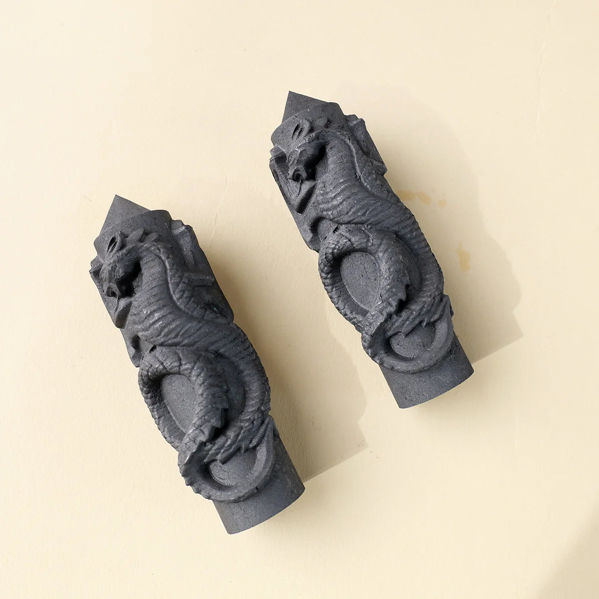 Feng shui black dragon statue