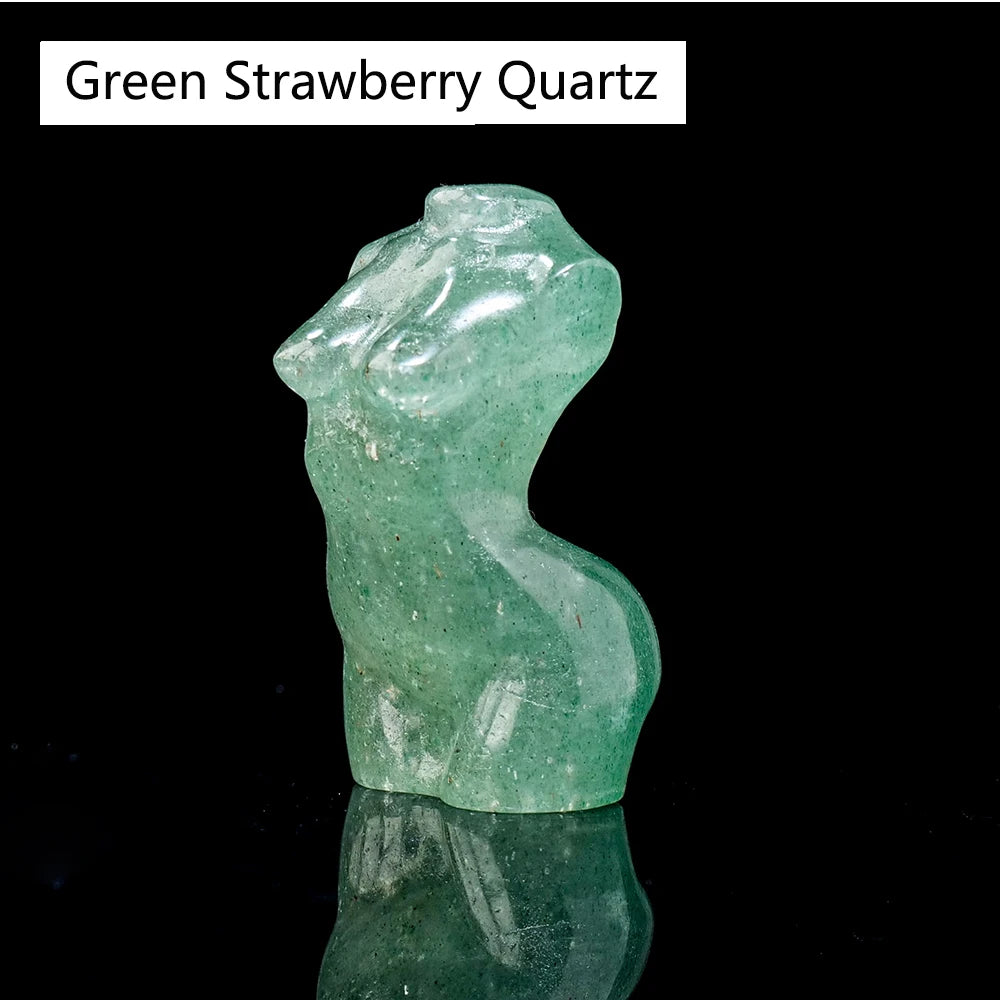 Natural Crystal Female Model Statue