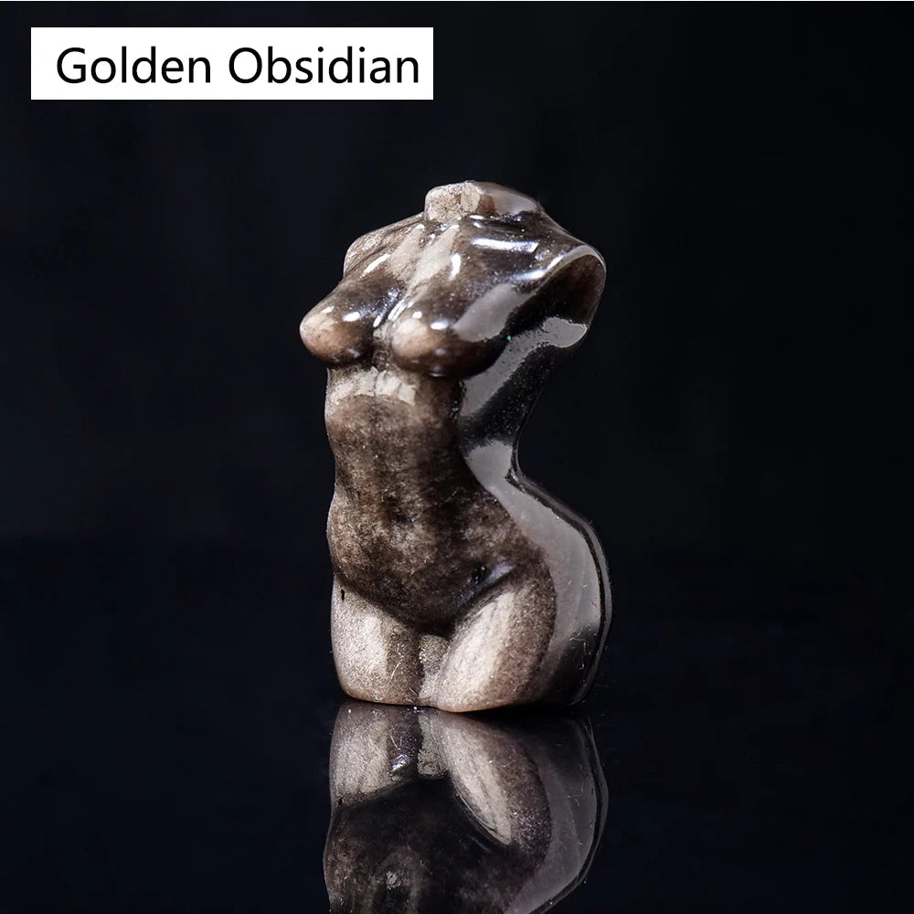 Natural Crystal Female Model Statue