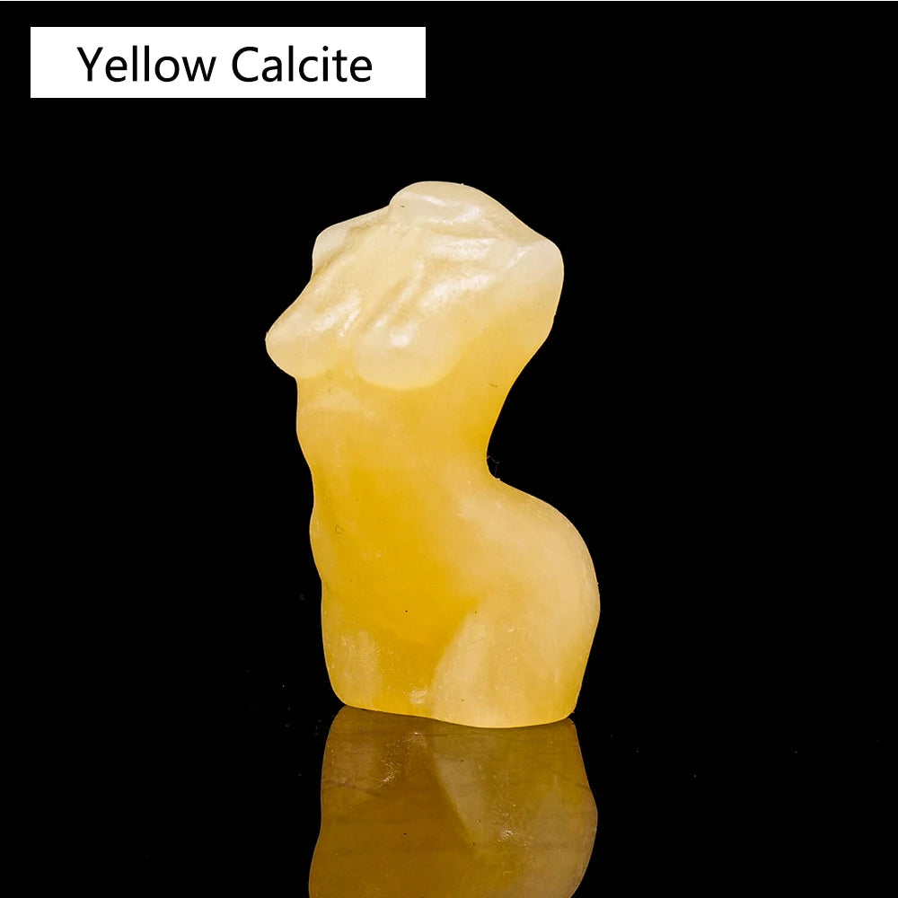 Natural Crystal Female Model Statue