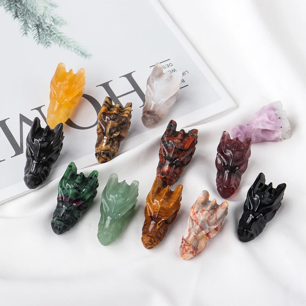 Golden Dragon Stone Carving