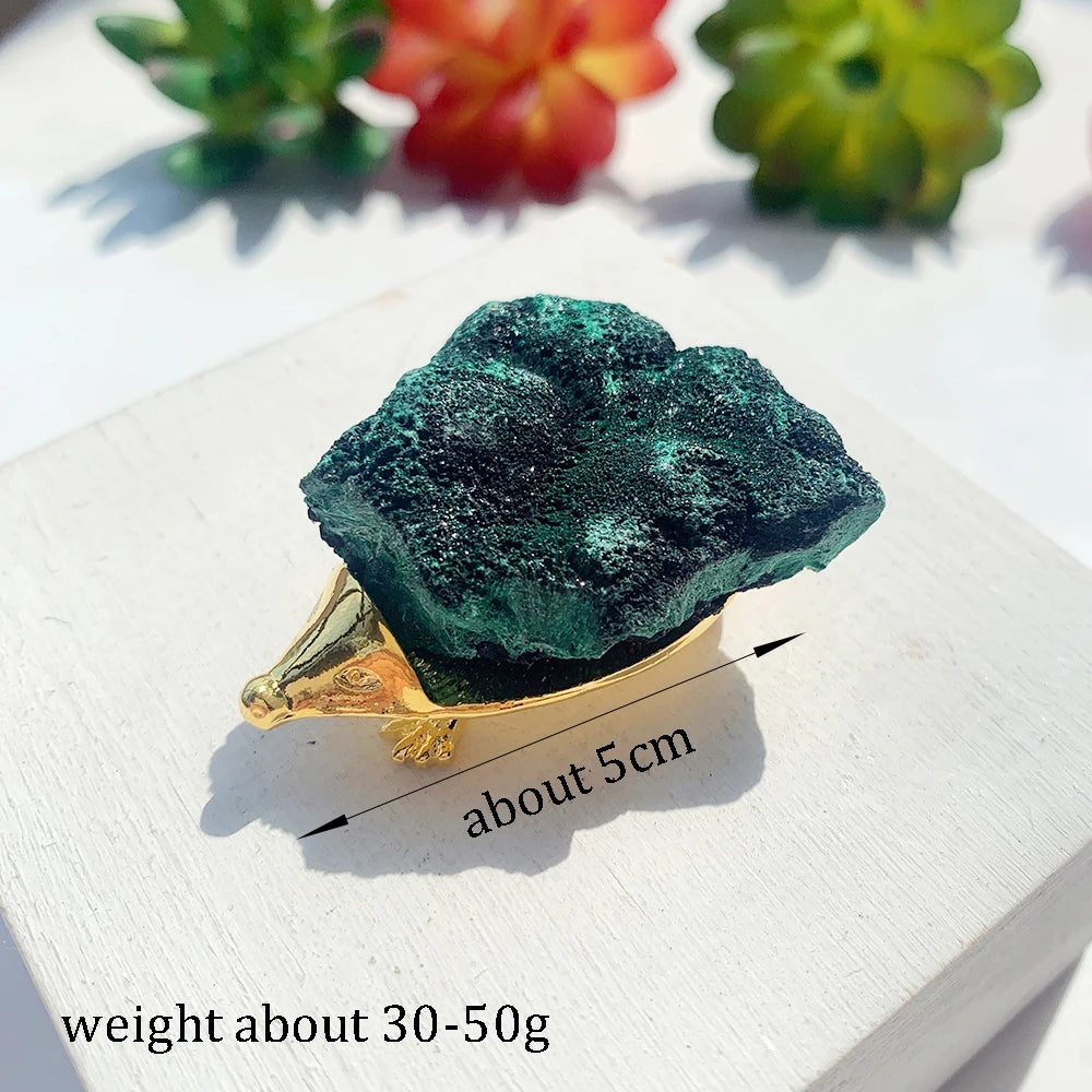 Natural gemstone animal figurine