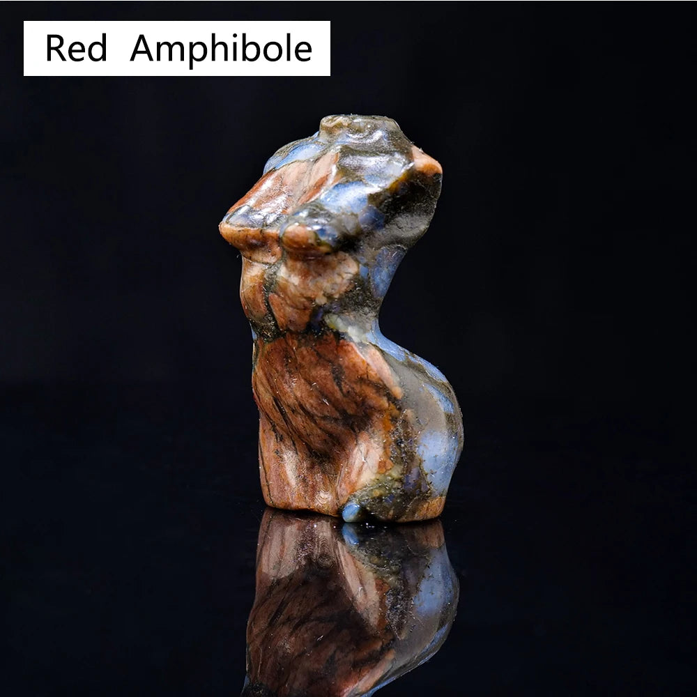 Natural Crystal Female Model Statue