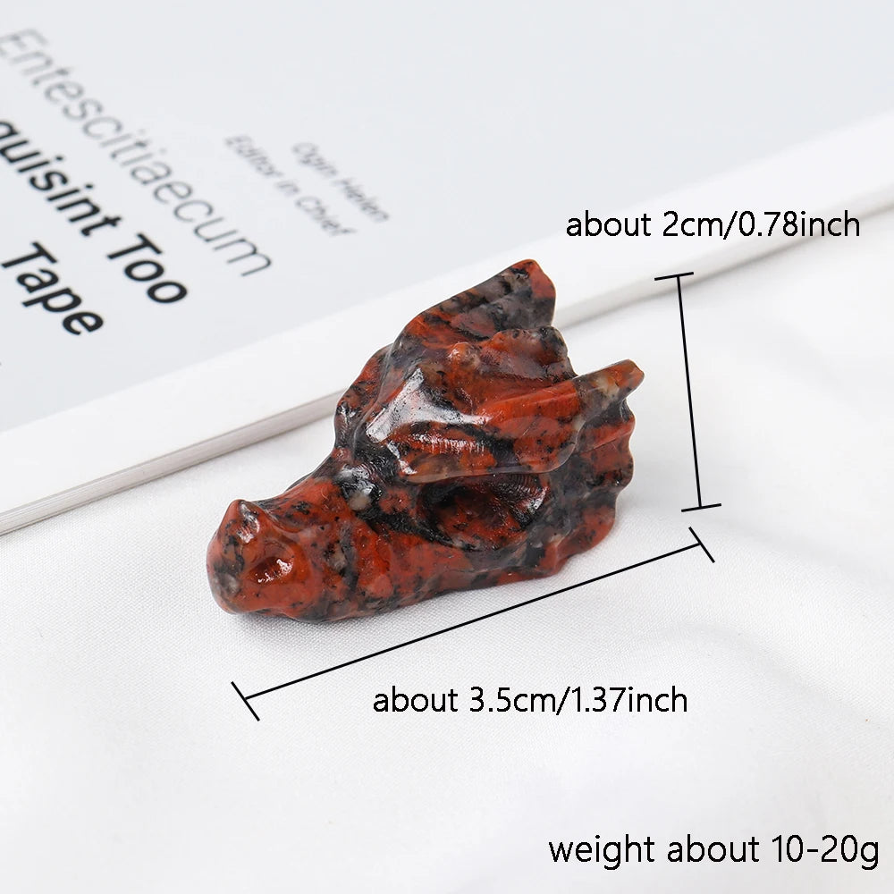 Crystal Dragon Head Sculpture