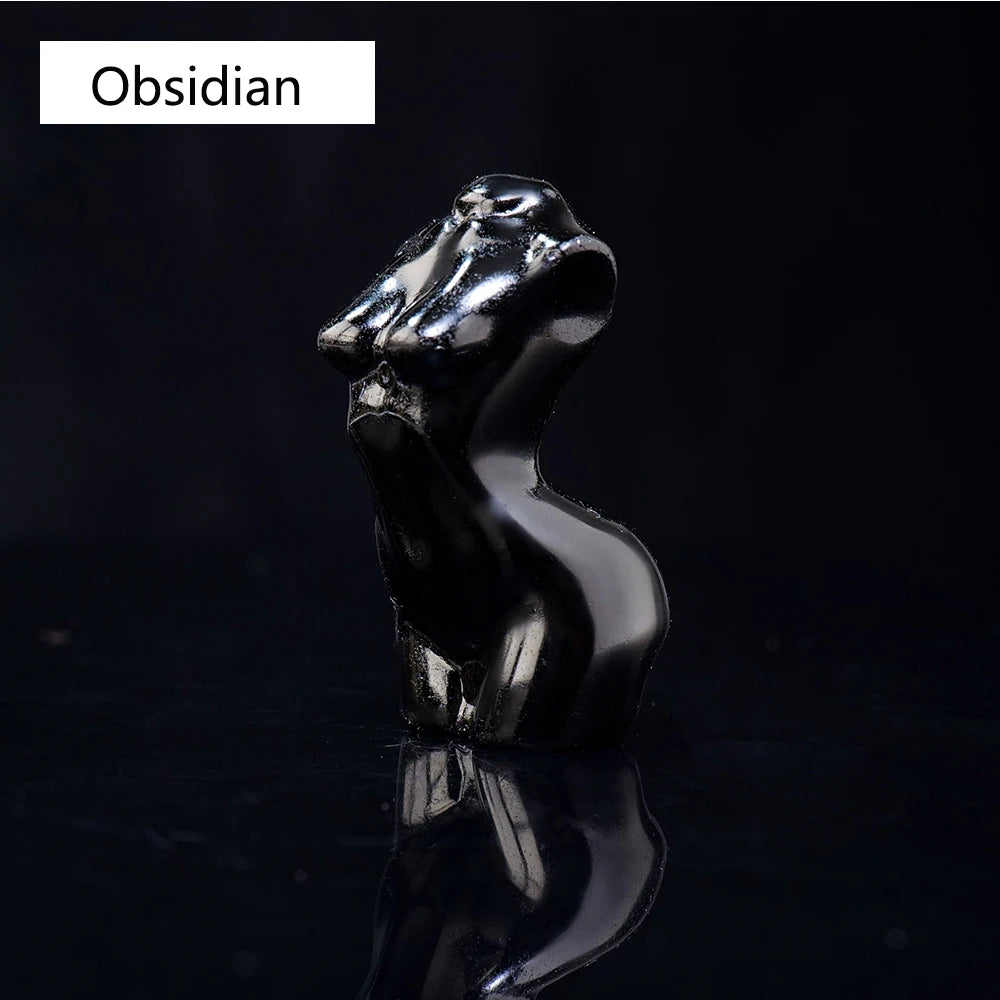Natural Crystal Female Model Statue