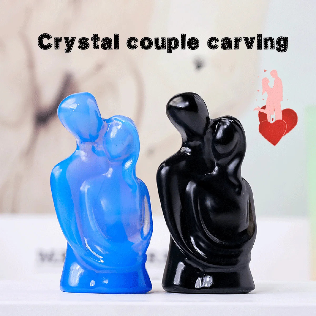 couple hug crystal decoration