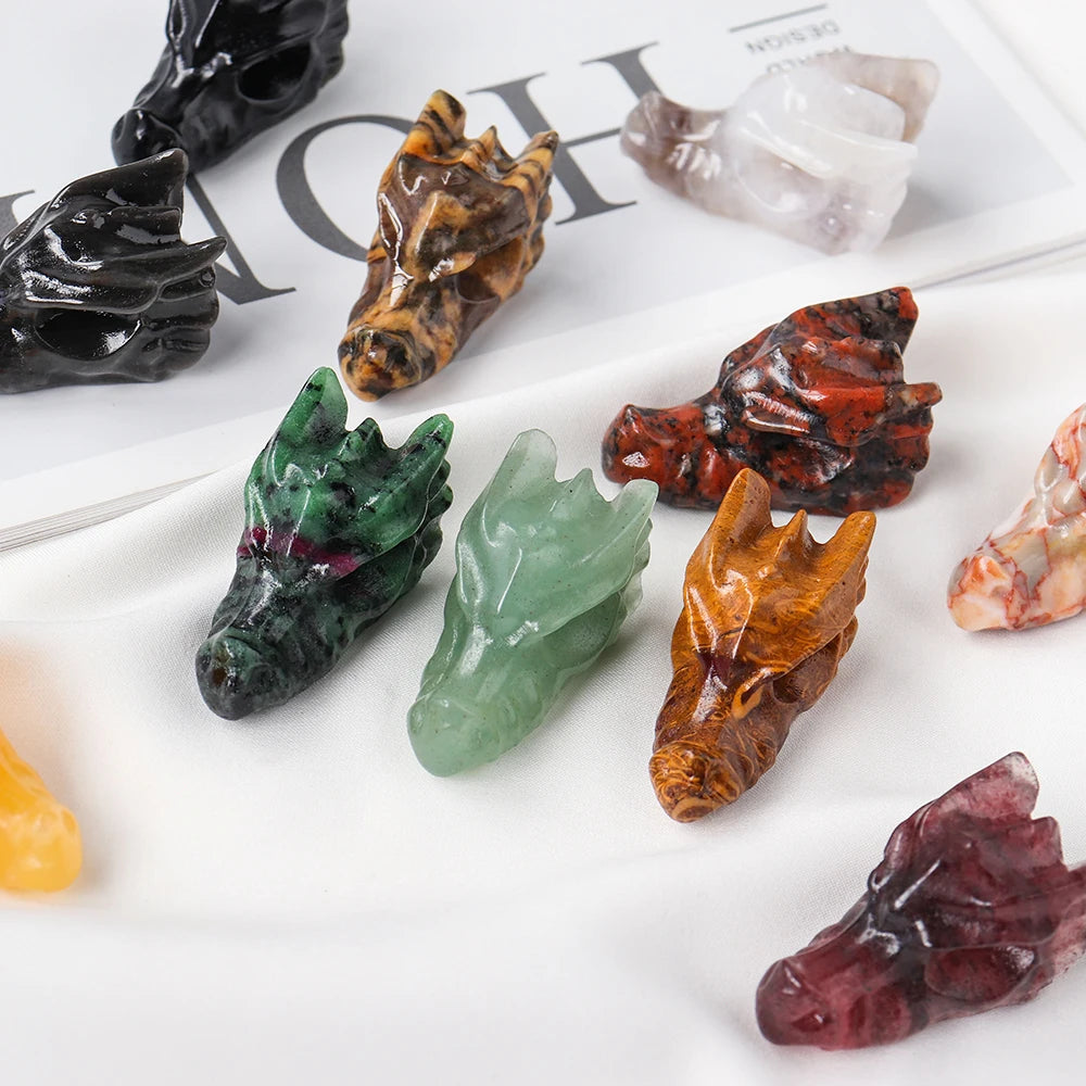 Natural Stone Dragon Totem