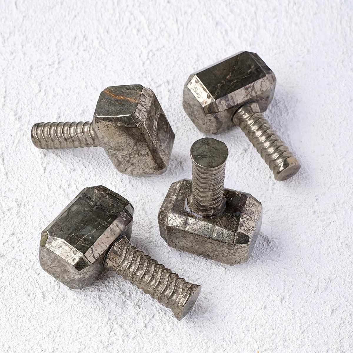 Thor hammer crystal carving